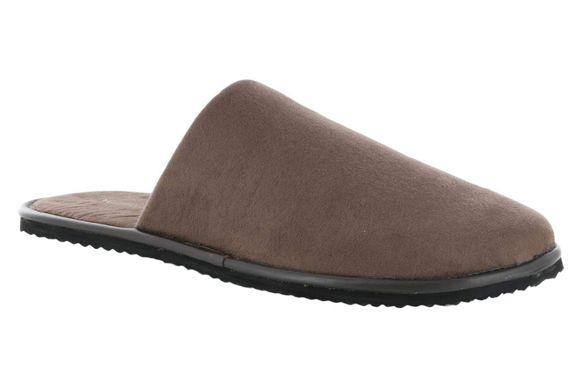 Murphy Fabric Fleece Slipper Brown